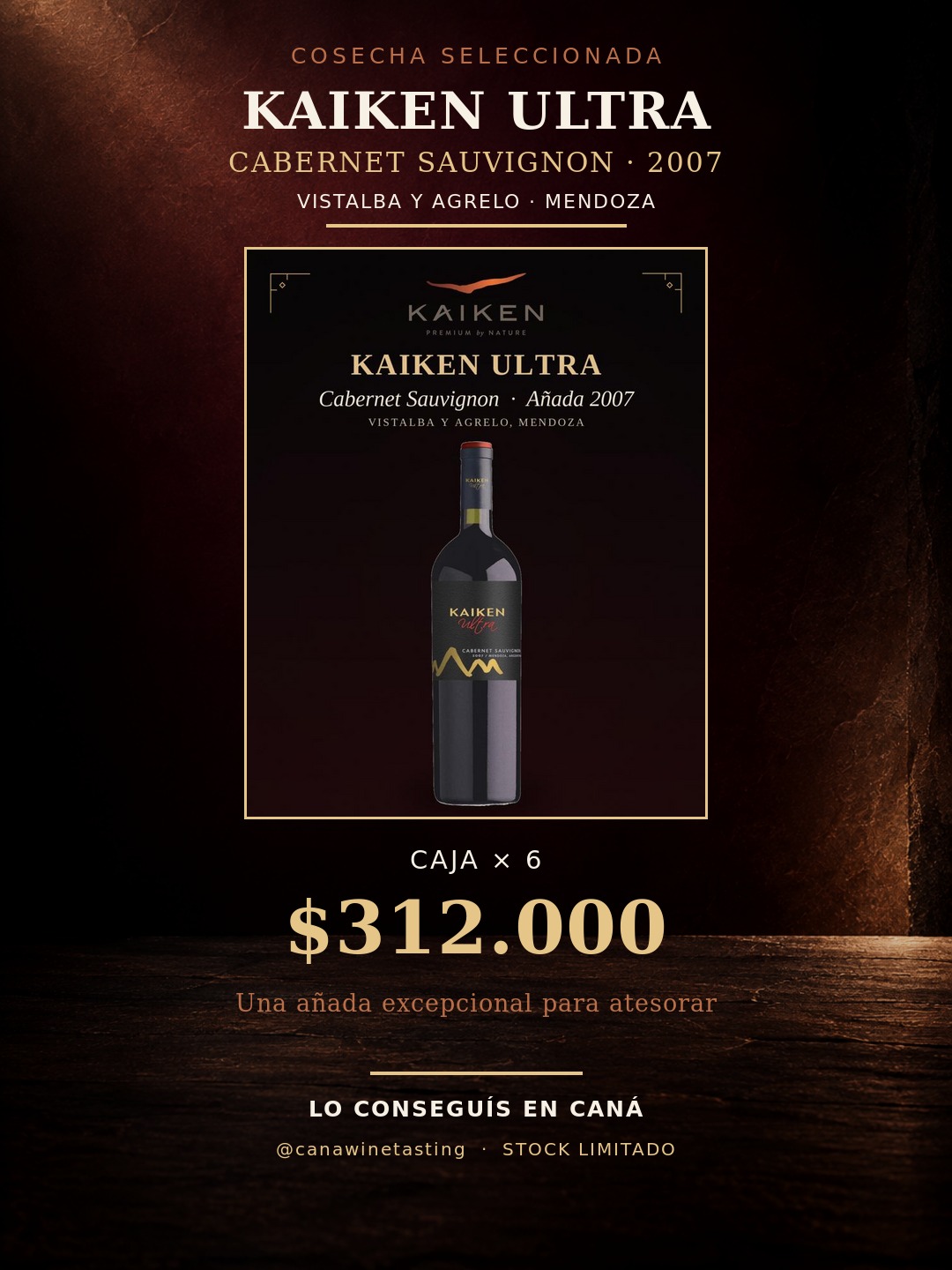 Kaiken Ultra Cabernet Sauvignon añada 2007